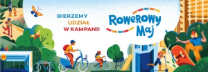 Logo kampanii "Rowerowy maj: