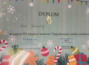 Dyplom - konkurs międzyprzedszkolny