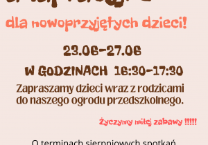 Informacja o zajęciach adaptacyjnych
