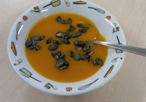 Krem z dyni z pestkami dyni