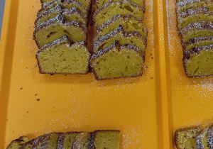 Kawałki ciasta dyniowego