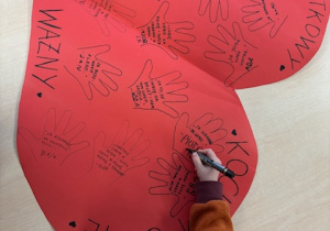 Plakat w kształcie serca