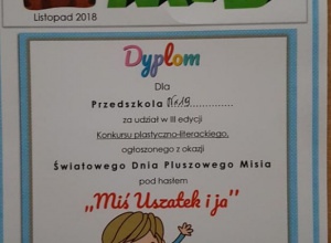 Dyplom-Miś Uszatek i ja